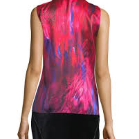 Elie Tahari Faya Silk Sleeveless Top NWT - Picture 4 of 10